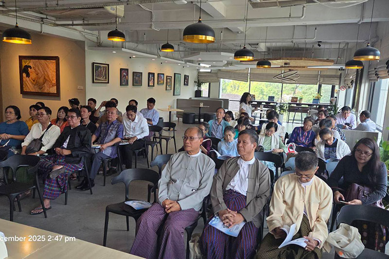 မြန်မာနိူင်ငံဘောဂဗေဒအသင်း၏ရာသက်ပန်အသင်းဝင် ကတ်ပေးအပ်ပွဲနှင့်အတွဲ(၇) အမှတ်(၁)စာစောင်၂၀၂၅ တွင်ပါဝင်ရေးသားကြသော စာမူရှင်များအားဂုဏ်ပြုခြင်း